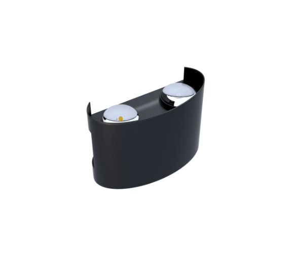 ARANDELA CLESSIDRA 4W PRETO