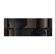 ARANDELA ECLIPSE 2XG9 PRETO FOSCO