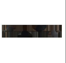 ARANDELA ECLIPSE 4XG9 PRETO FOSCO